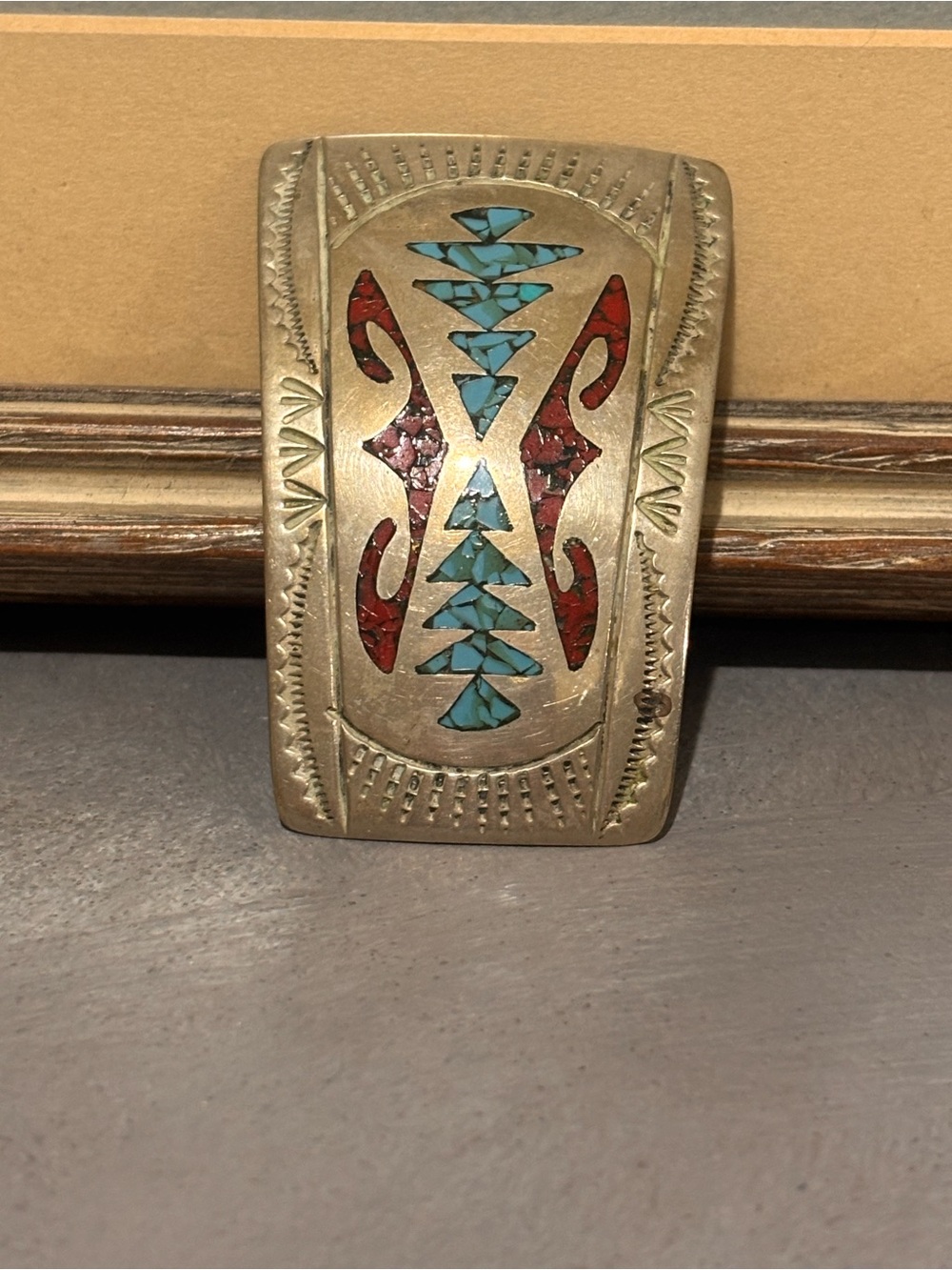 Roy Vandever sterling turquoise bolo